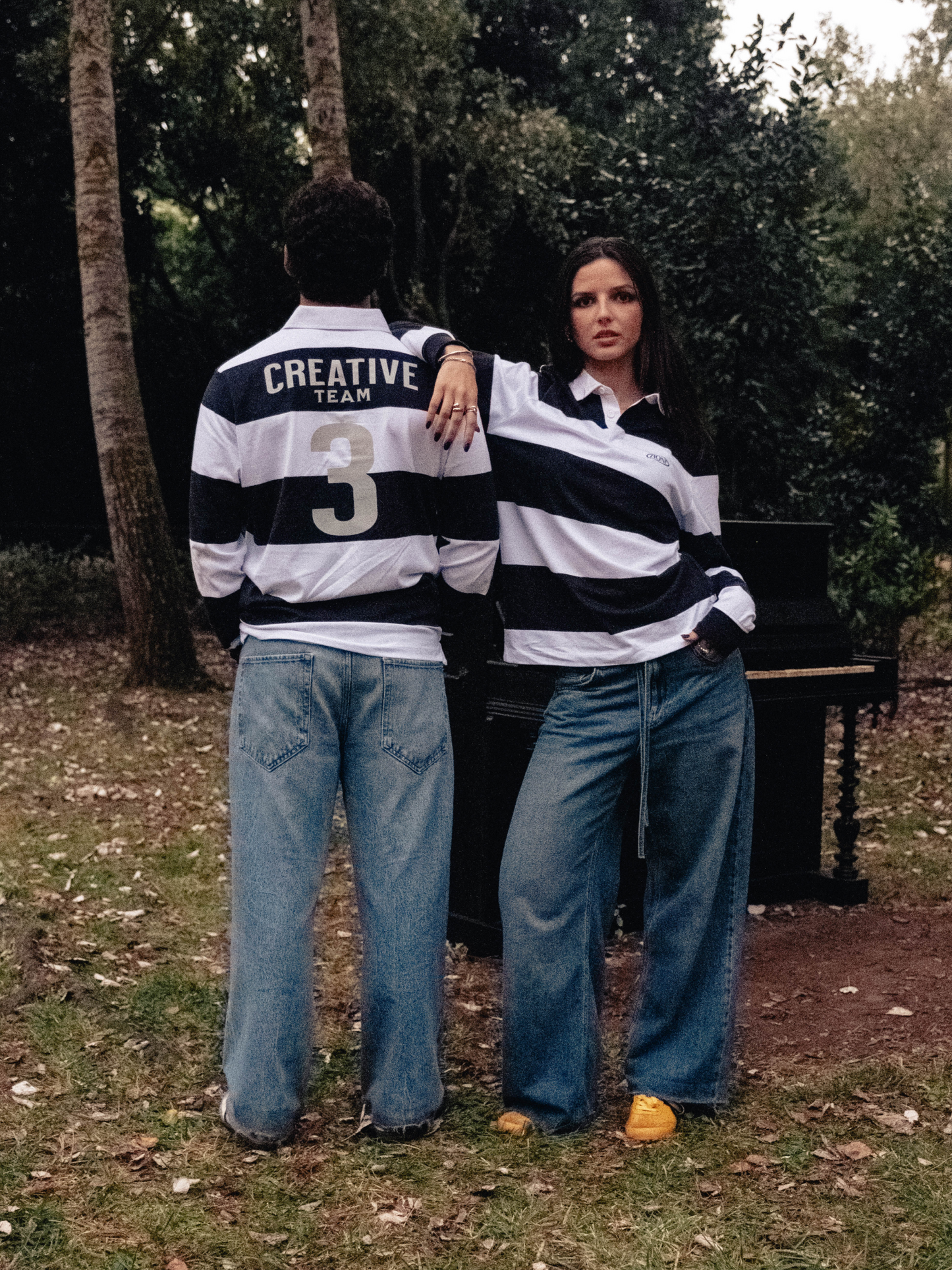 CREATIVE TEAM POLO STRIPES NAVY BLUE
