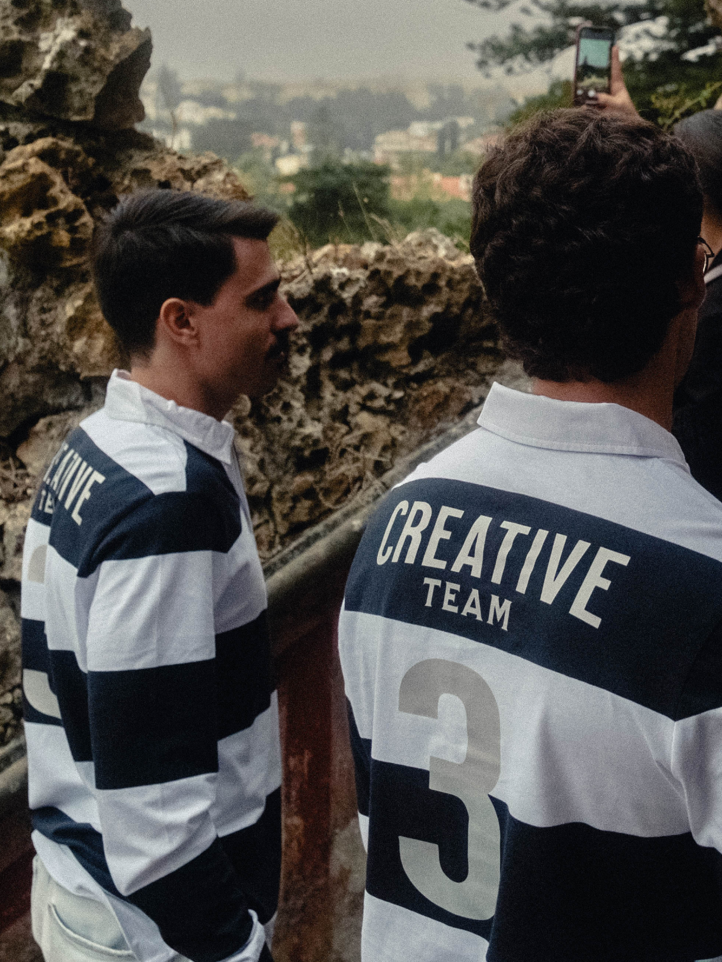 CREATIVE TEAM POLO STRIPES NAVY BLUE