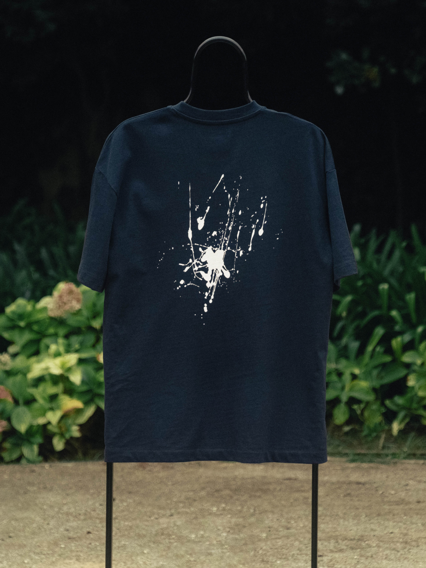 OVERSIZE SPLASH TEE NAVY BLUE